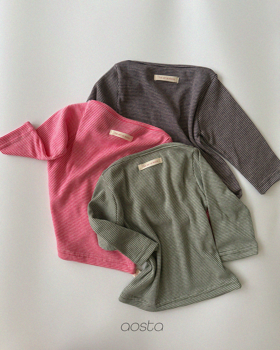 ［Aosta］Boat Neck Tee