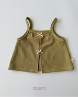 ［Aosta］Bibi Ribbon Vest