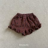 ［ELLY MOLLY］Dot frill pants
