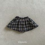 ［ELLY MOLLY］Miso check wrap pants
