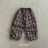 ［ELLY MOLLY］Teddy fur check pants