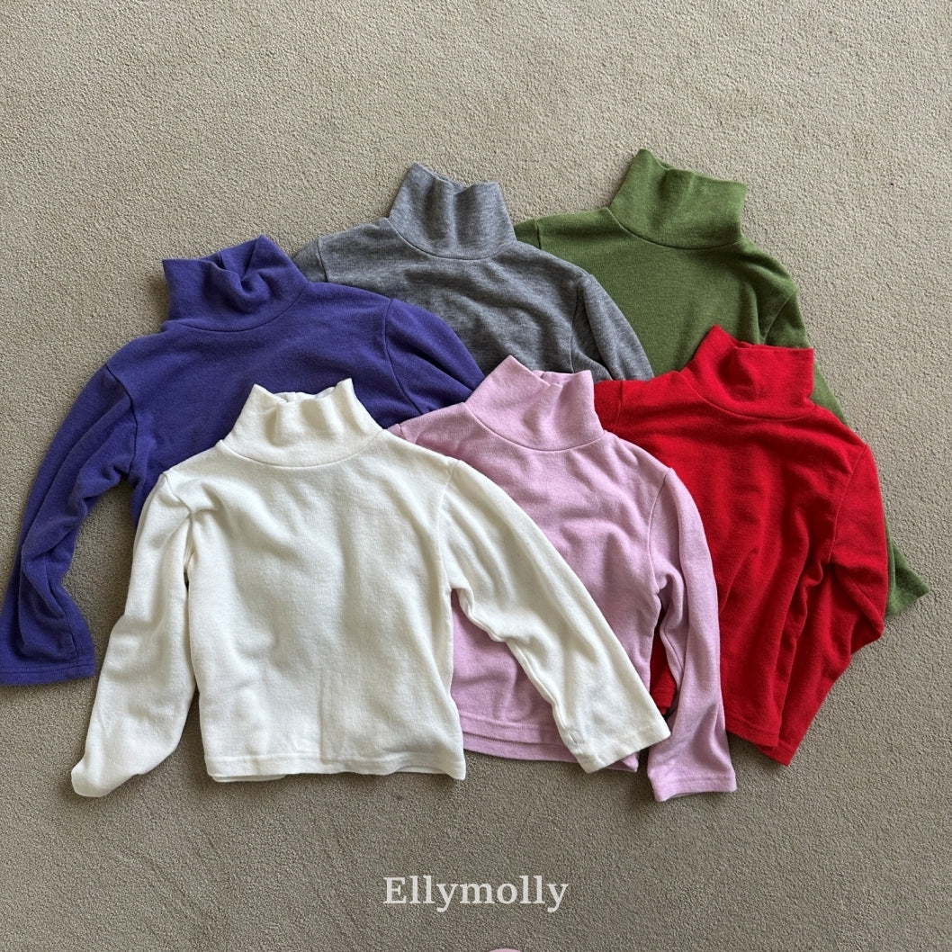 ［ELLY MOLLY］Snow warm turtleneck tee