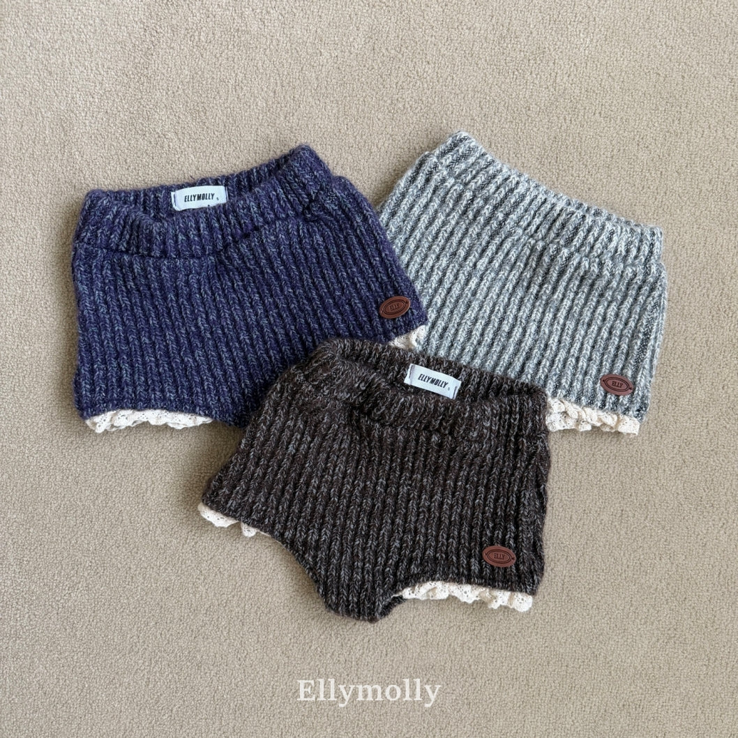 ［ELLY MOLLY］Muffin wool knit pants