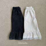 ［ELLY MOLLY］Creamy lace pants