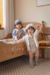 ［OREN］Allo cardigan & beret set