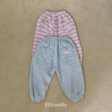 ［ELLY MOLLY］Gray heart jogger pants