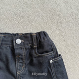 ［ELLY MOLLY］Rivet curve denim pants