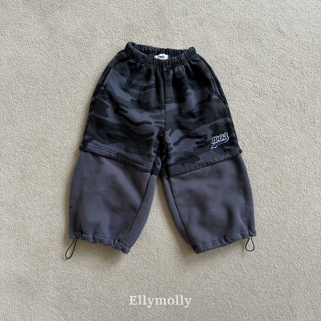 ［ELLY MOLLY］Soft warm camo pants
