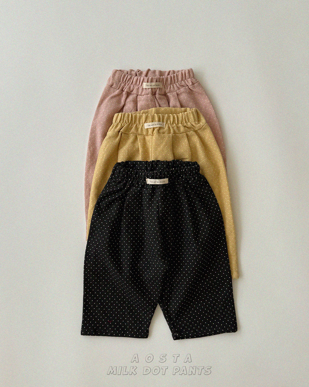 ［Aosta］Milk Dot Pants