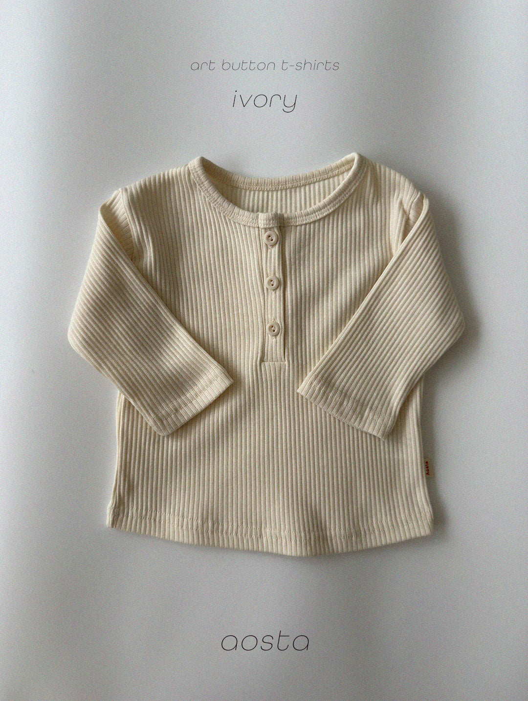 ［Aosta］Butter Button Tee