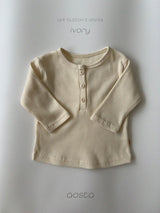 ［Aosta］Butter Button Tee