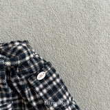 ［ELLY MOLLY］Miso check wrap pants