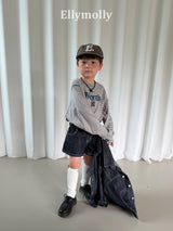 ［ELLY MOLLY］Flap non-fade denim short pants