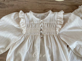 ［OREN］Miel smocking rompers