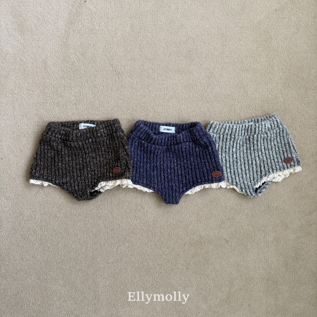 ［ELLY MOLLY］Muffin wool knit pants