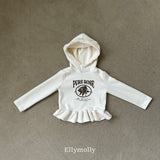 ［ELLY MOLLY］Rose frill hoodie