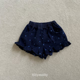 ［ELLY MOLLY］Dot frill pants