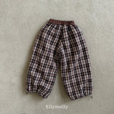 ［ELLY MOLLY］Teddy fur check pants