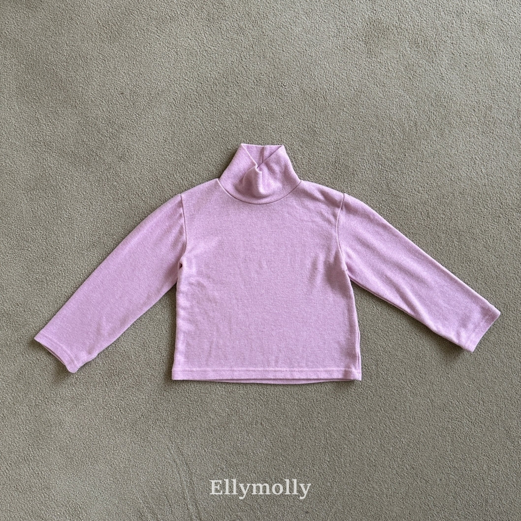 ［ELLY MOLLY］Snow warm turtleneck tee