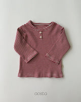 ［Aosta］Cookie Stripe Tee