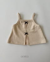 ［Aosta］Bibi Ribbon Vest
