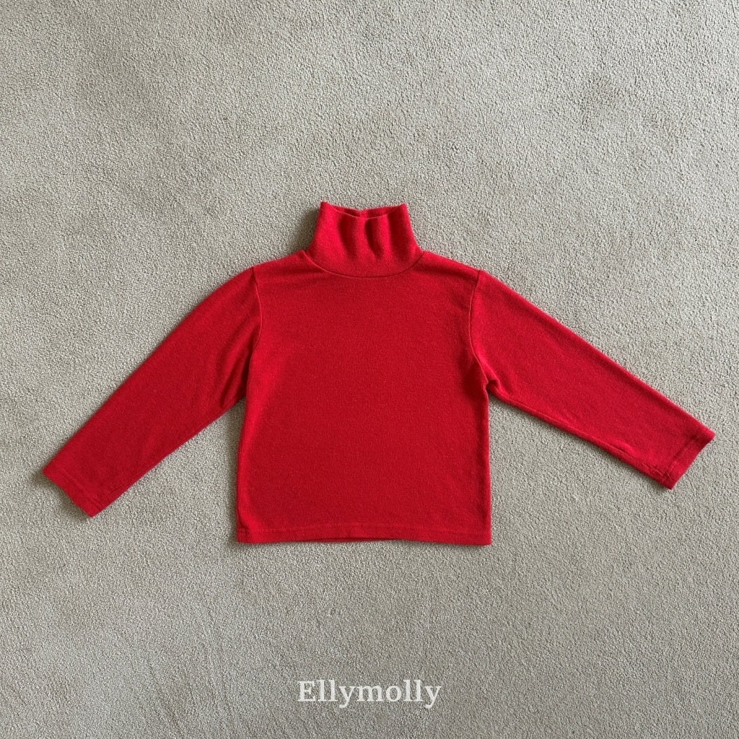 ［ELLY MOLLY］Snow warm turtleneck tee