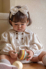 ［OREN］Nunu jacquard double rompers