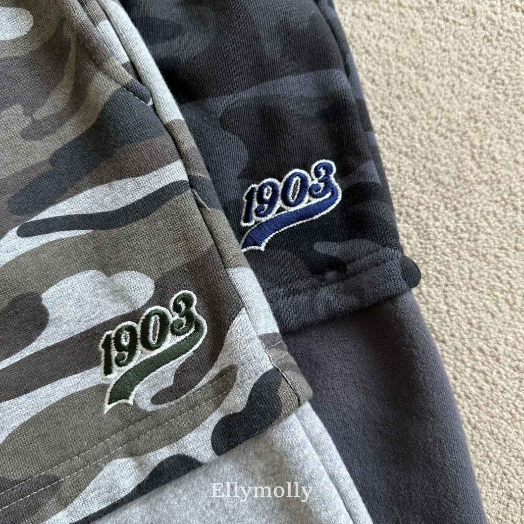 ［ELLY MOLLY］Soft warm camo pants