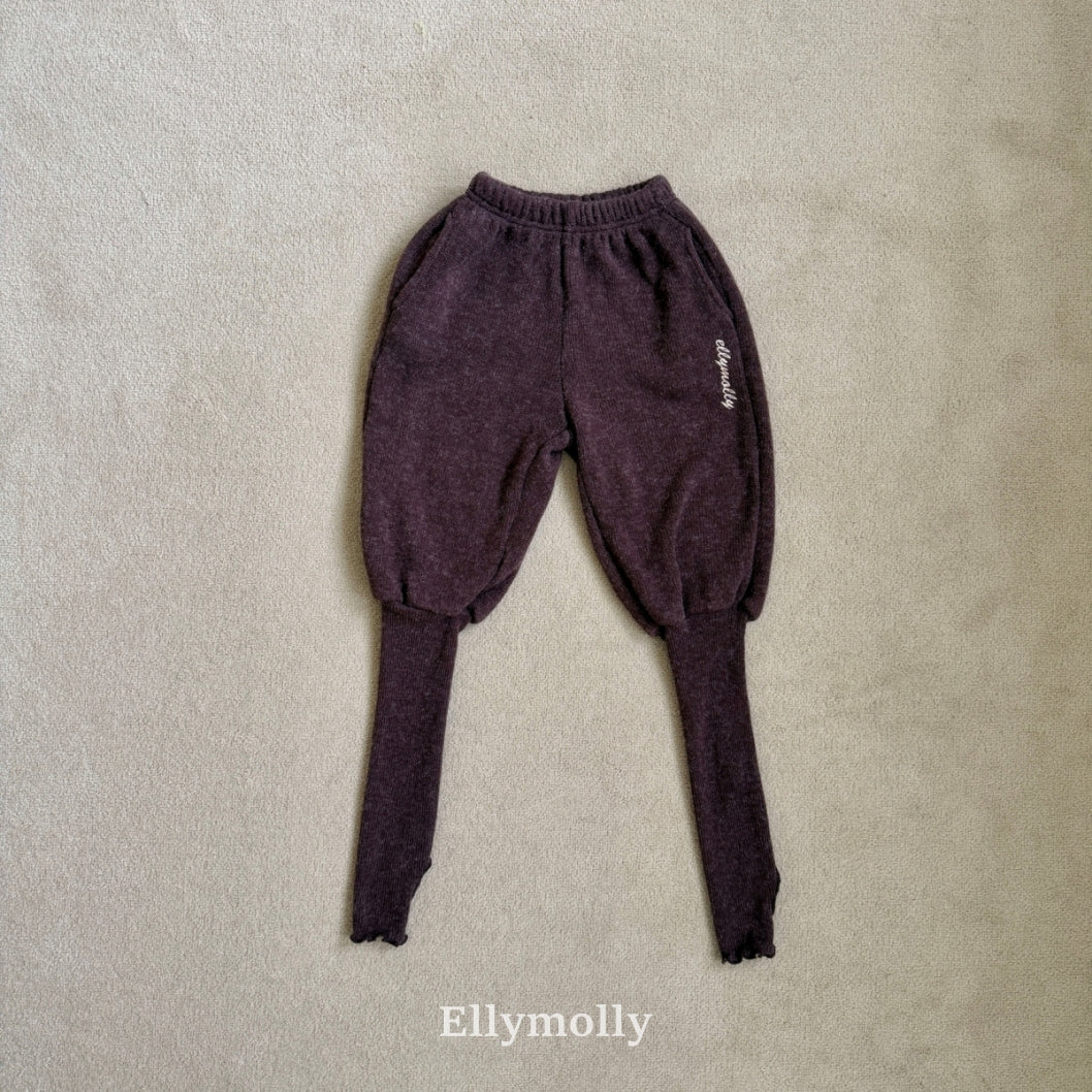 ［ELLY MOLLY］Point warm pants