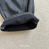 ［ELLY MOLLY］Rivet curve denim pants