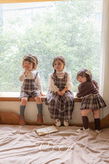 ［OREN］Noirjette check one-piece (kids)