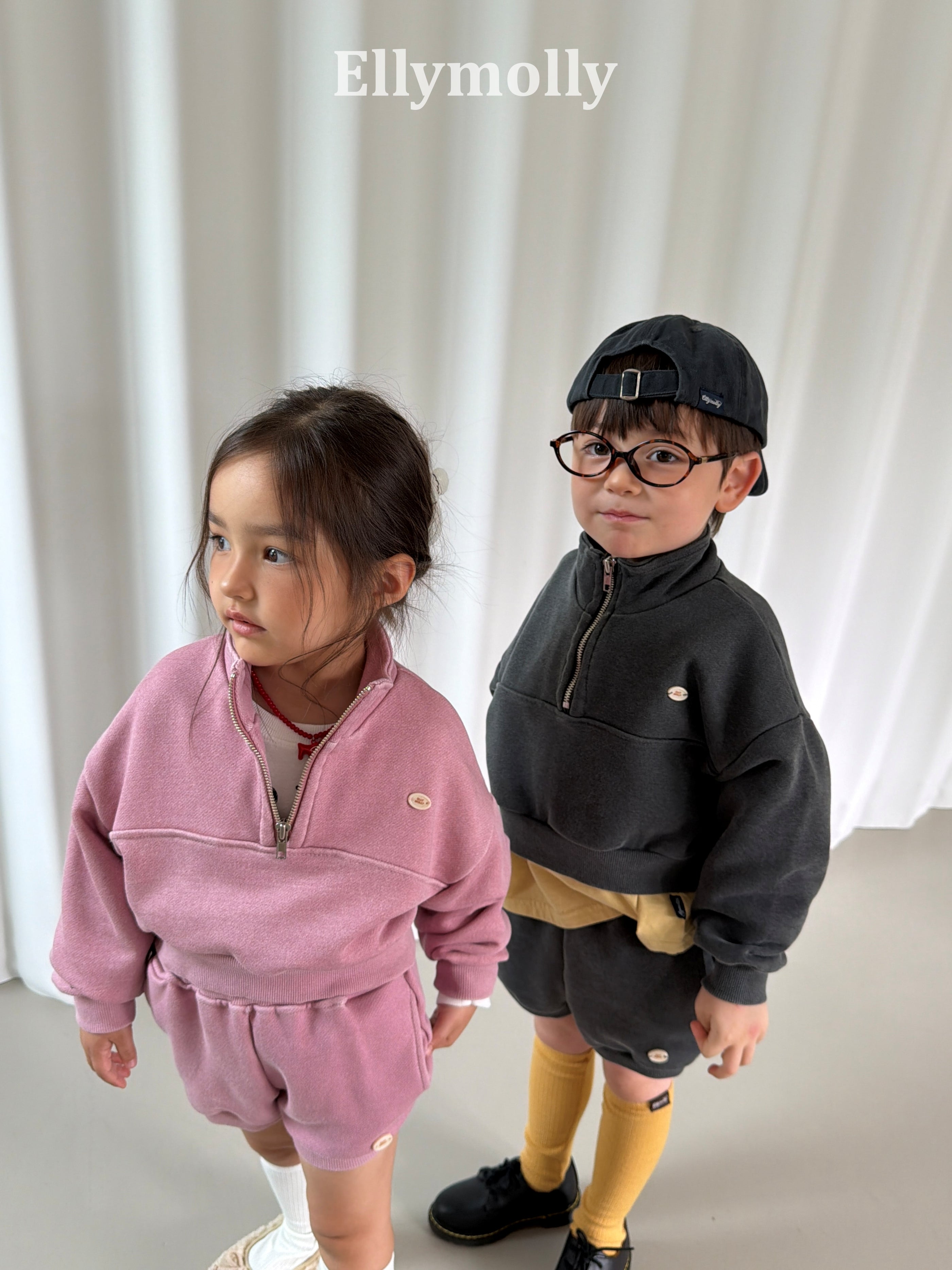 ［ELLY MOLLY］Arch pigment zip up
