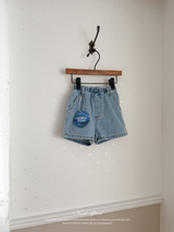 Denim short pants