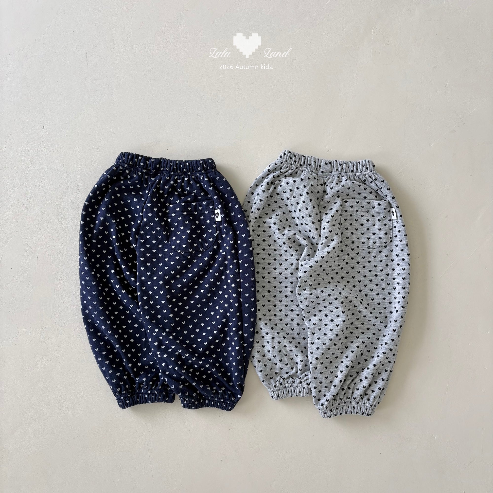［Lala land］Heart jogger pants