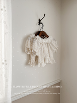 Flower frill blouse (baby & kids)
