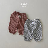 ［Lala land］Stripe sweat jogger pants