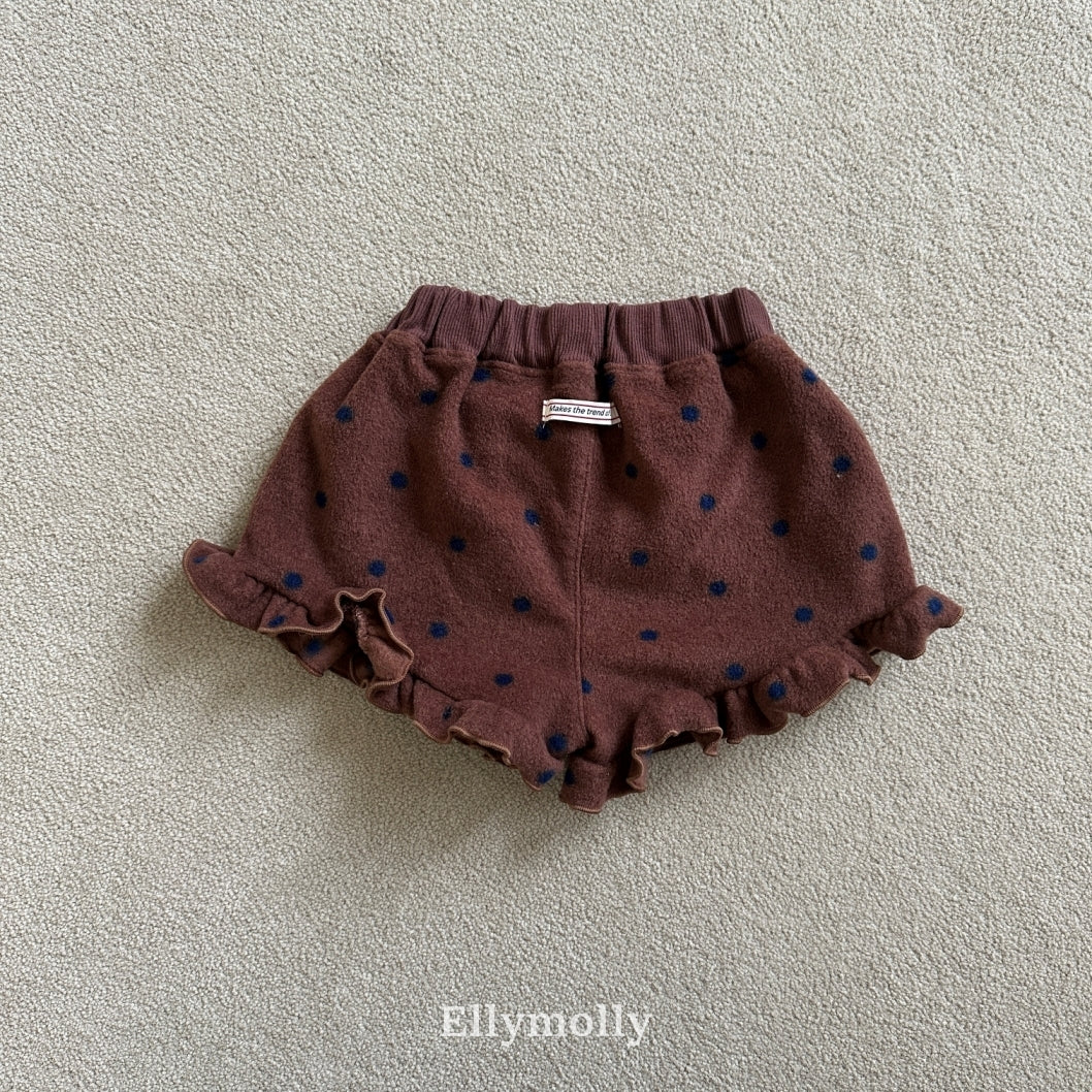 ［ELLY MOLLY］Dot frill pants