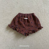 ［ELLY MOLLY］Dot frill pants