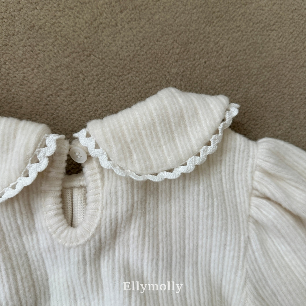 ［ELLY MOLLY］Honey round collar blouse