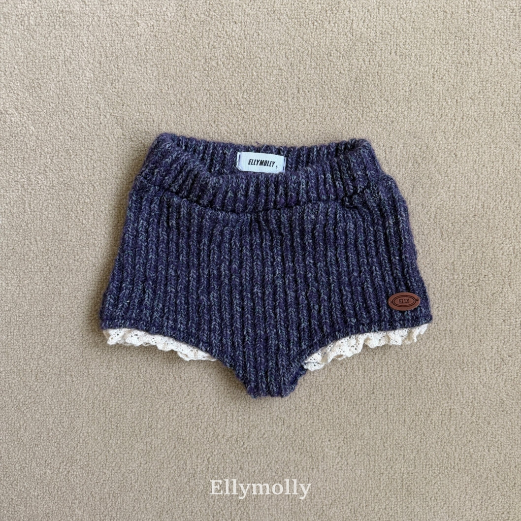 ［ELLY MOLLY］Muffin wool knit pants