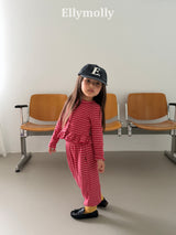 ［ELLY MOLLY］Loen stripe jogger pants