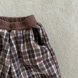 ［ELLY MOLLY］Teddy fur check pants