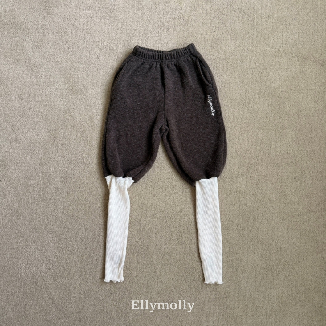 ［ELLY MOLLY］Point warm pants