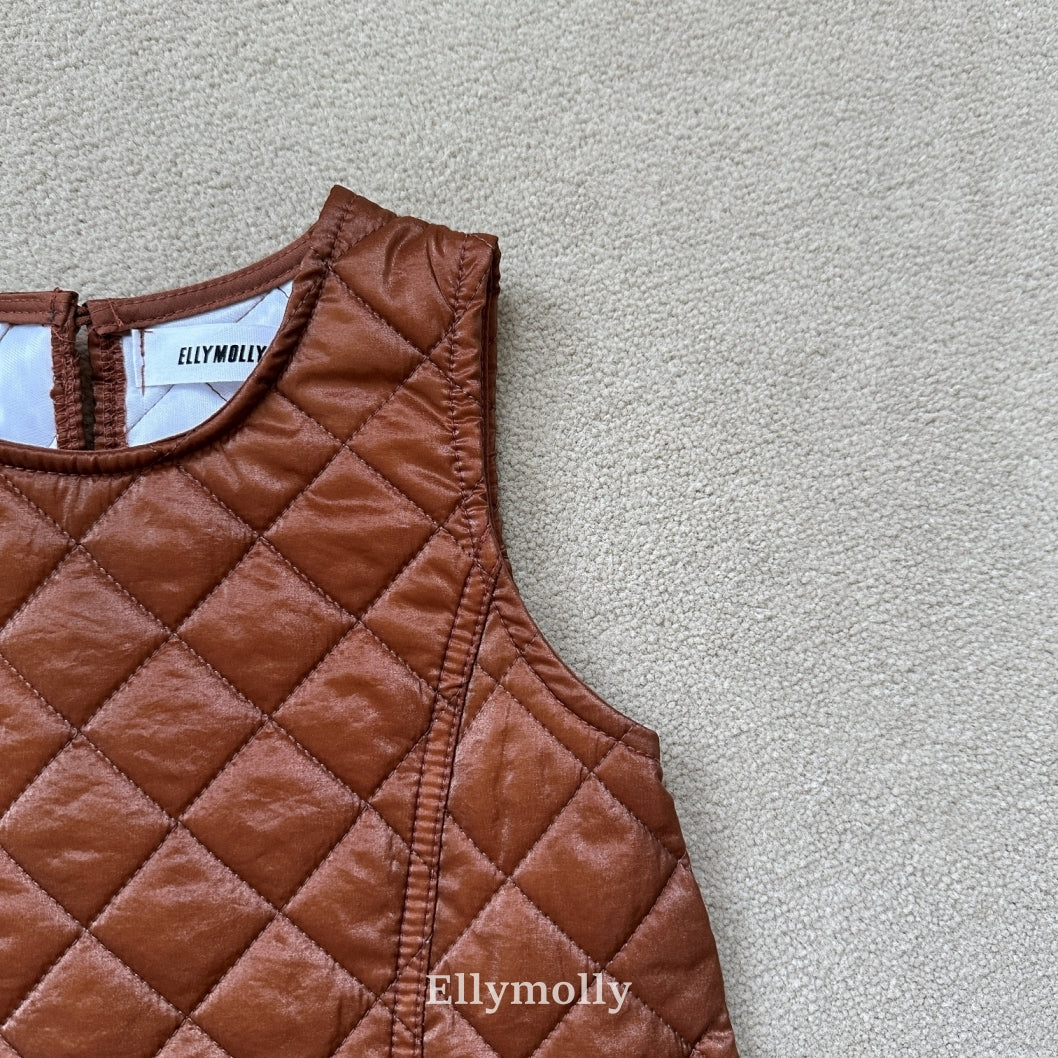 ［ELLY MOLLY］Twinkle quilting one-piece