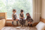 ［OREN］Noirjette check bloomer skirt
