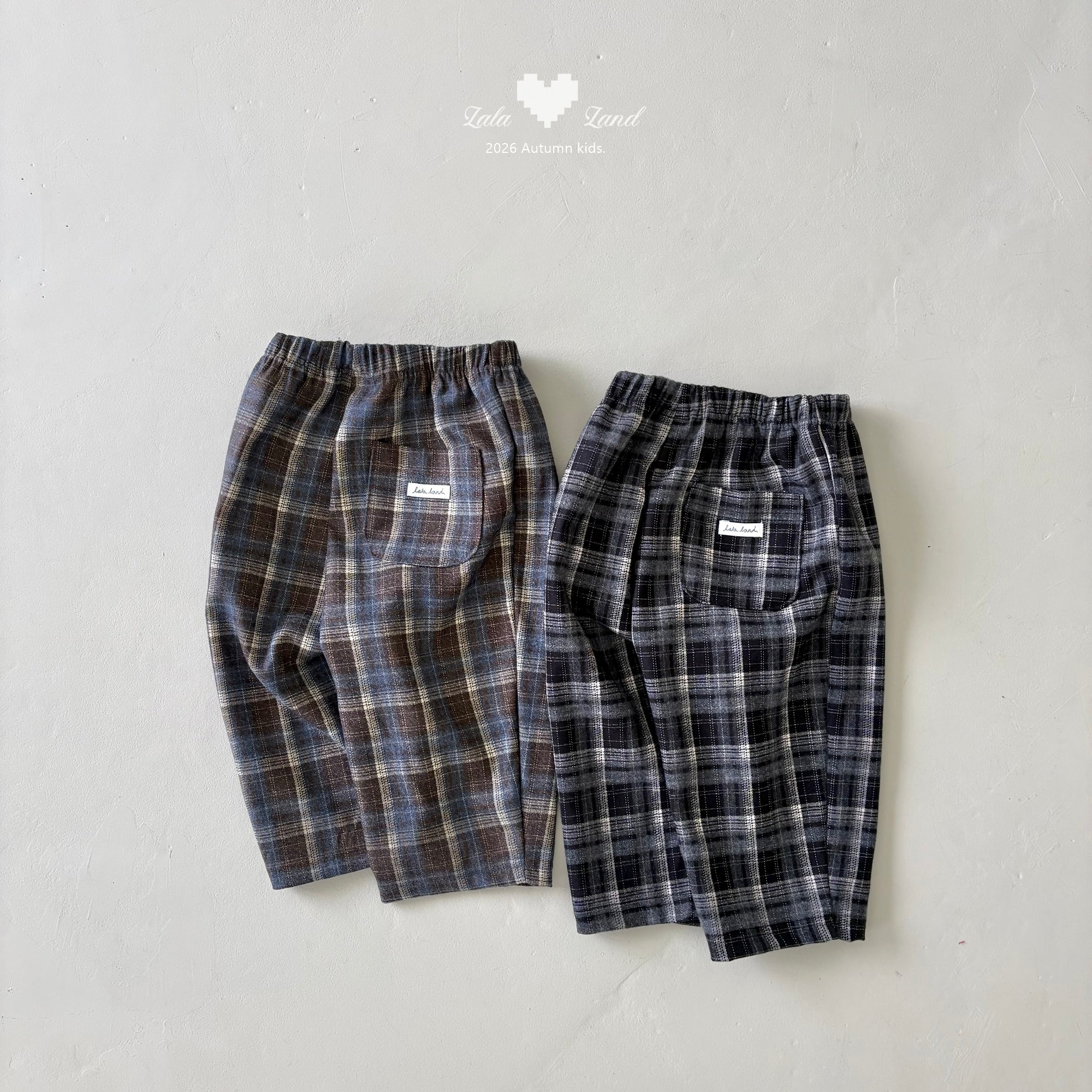 ［Lala land］Fancy check pants
