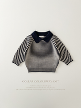 Collar colourway knit