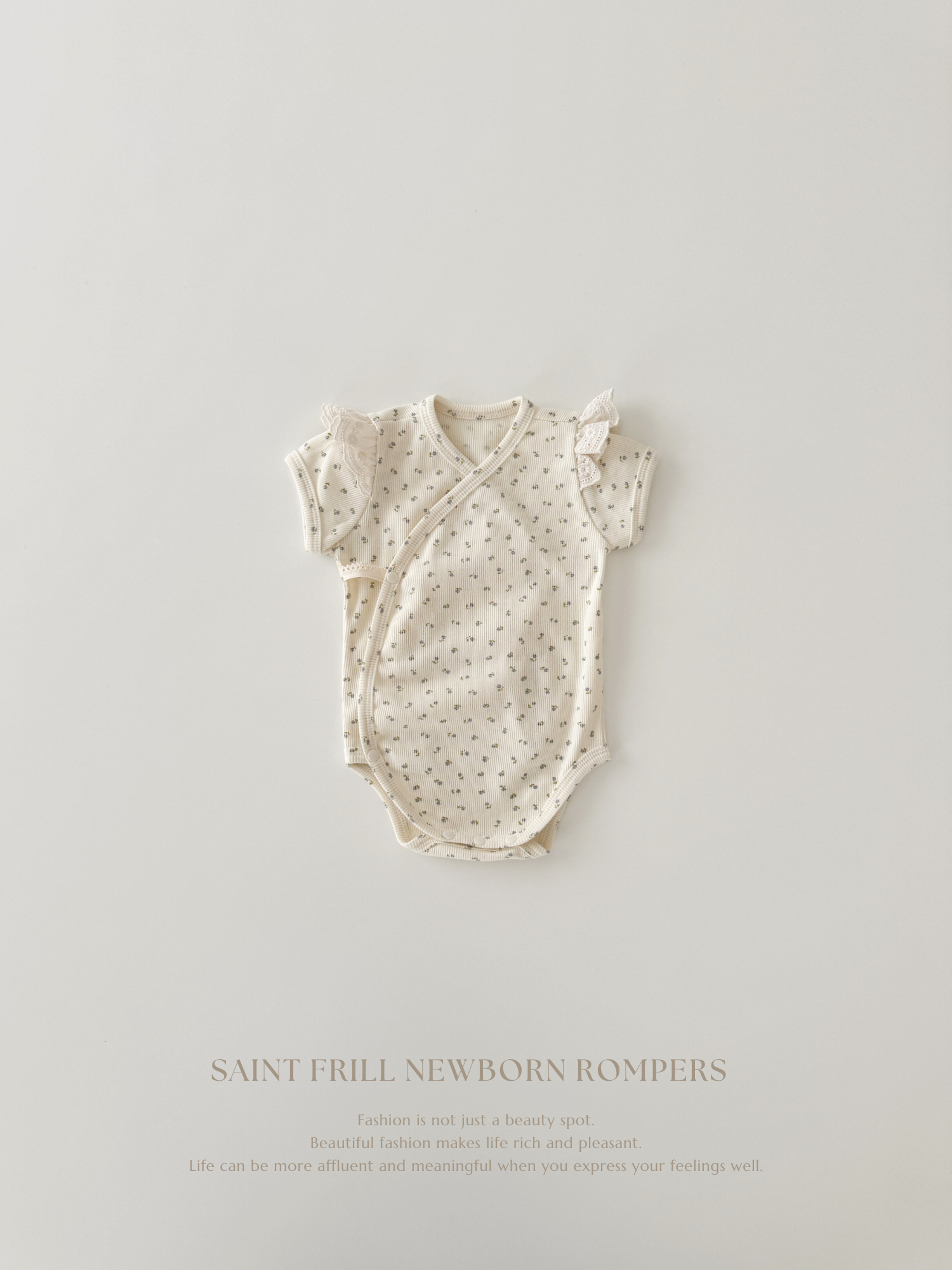 Saint frill newborn rompers
