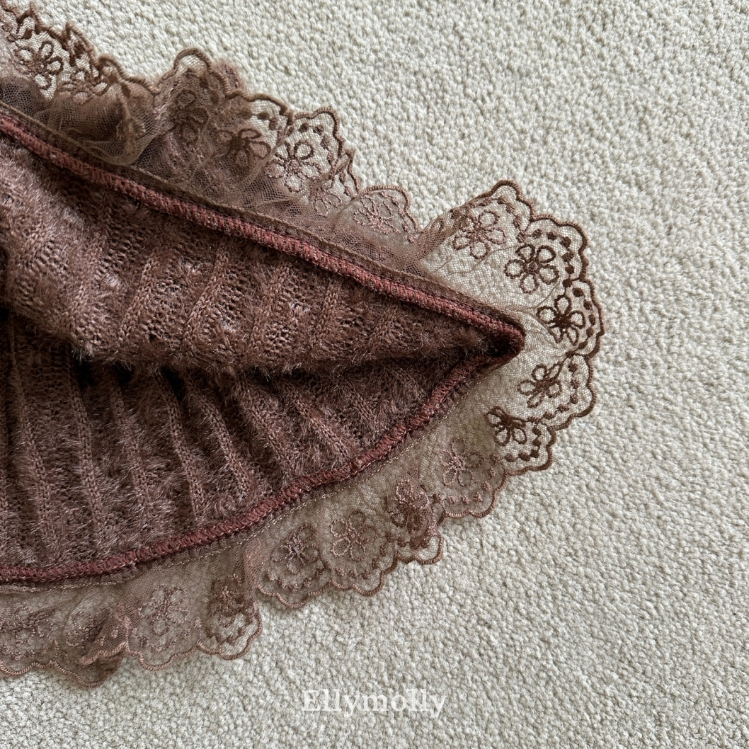 ［ELLY MOLLY］Blooming knit skirt