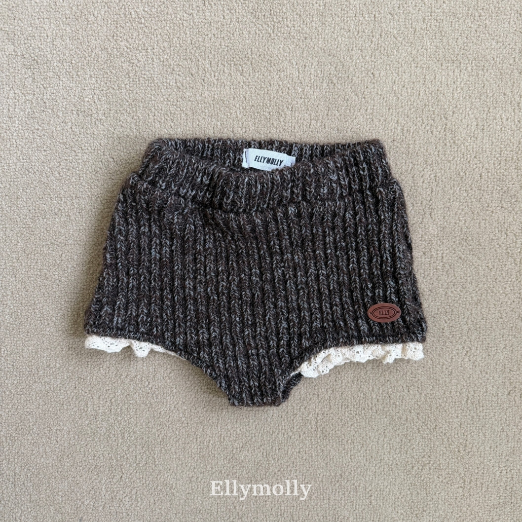 ［ELLY MOLLY］Muffin wool knit pants